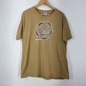 JHK Lanzarote Vintage Gecko Spiral Graphic T-Shirt Mens XL Short Sleeve Tee